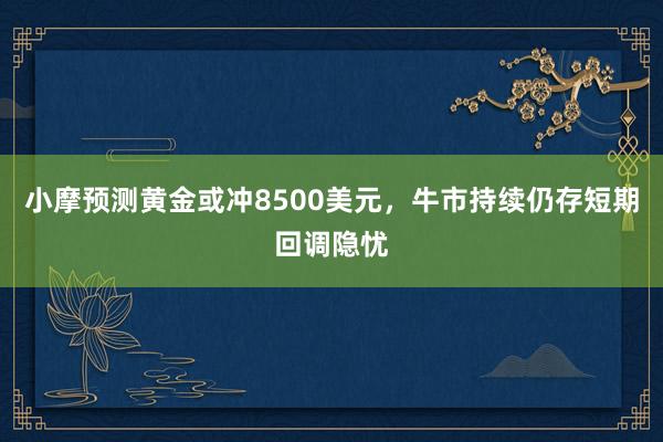 小摩预测黄金或冲8500美元，牛市持续仍存短期回调隐忧