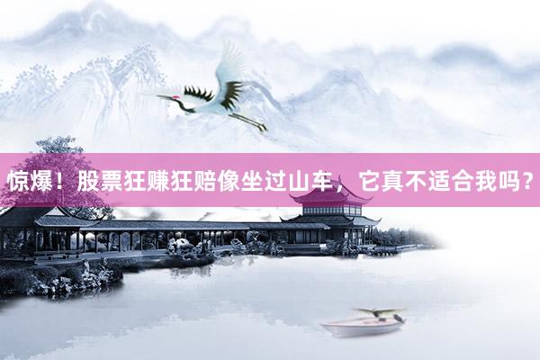 惊爆！股票狂赚狂赔像坐过山车，它真不适合我吗？