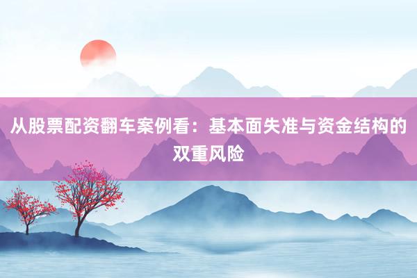 从股票配资翻车案例看：基本面失准与资金结构的双重风险